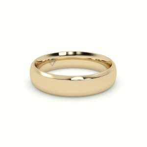 18K YELLOW GOLD MODERN COURT WEDDING BAND